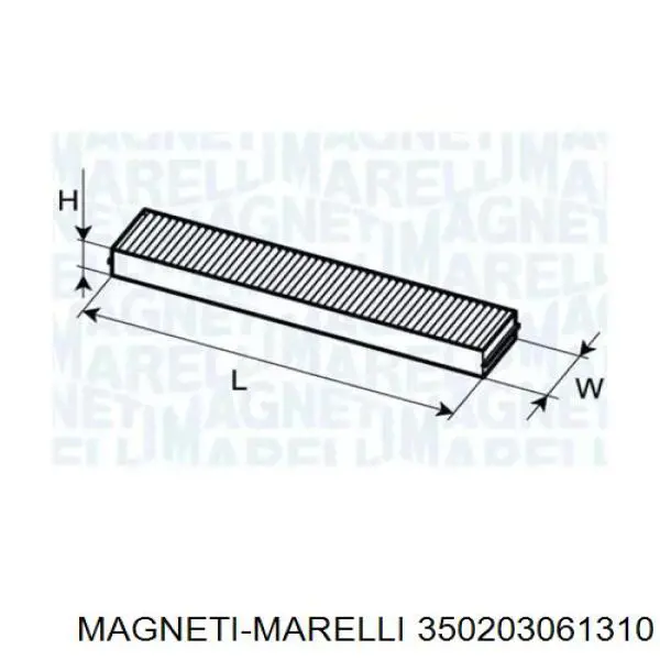 350203061310 Magneti Marelli фильтр салона