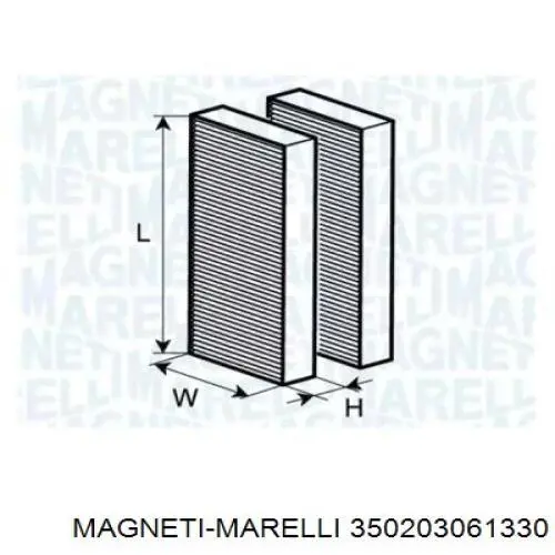 Фильтр салона 350203061330 Magneti Marelli