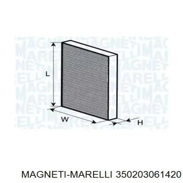 Фильтр салона Magneti Marelli 350203061420