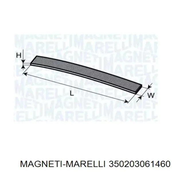 Фильтр салона 350203061460 Magneti Marelli