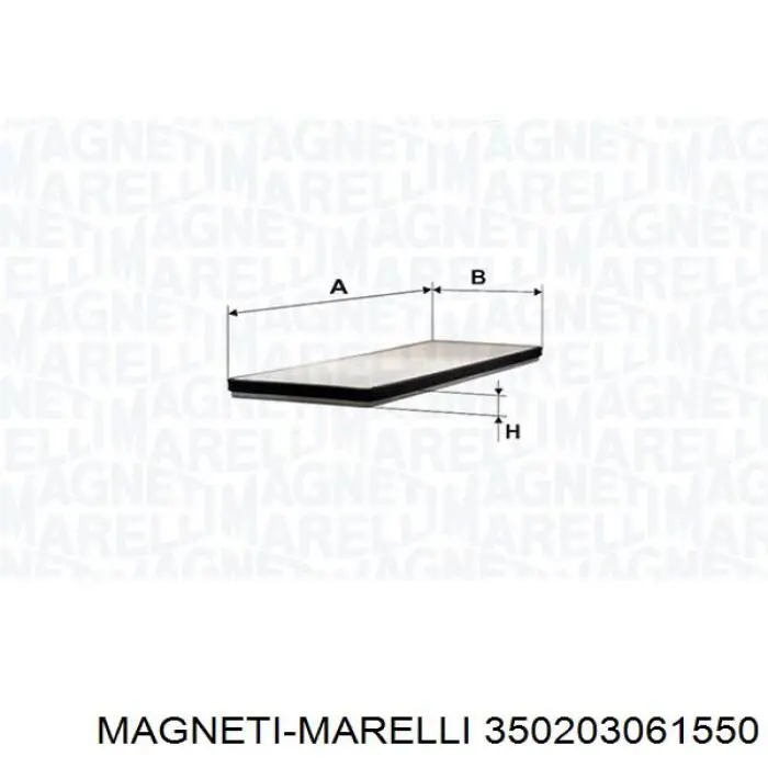 Filtro de habitáculo 350203061550 Magneti Marelli