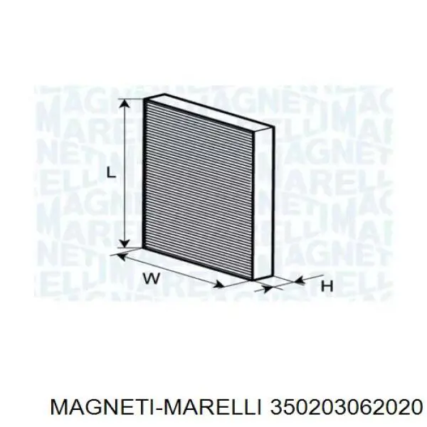 Фильтр салона Magneti Marelli 350203062020