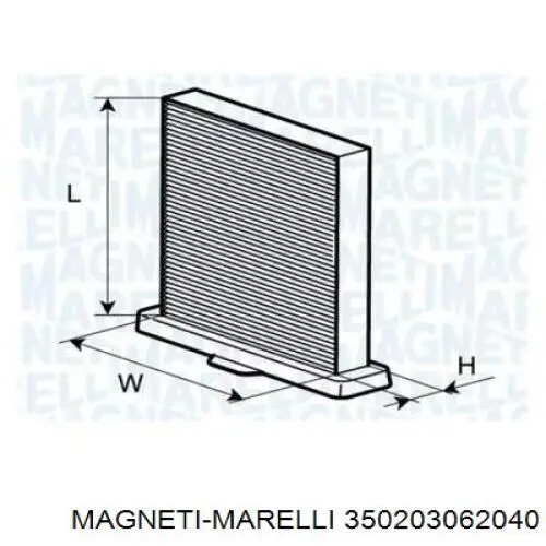 Фильтр салона 350203062040 Magneti Marelli