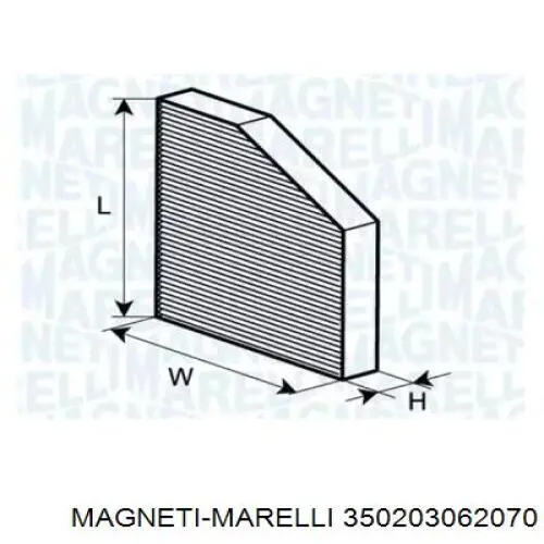 Фильтр салона 350203062070 Magneti Marelli