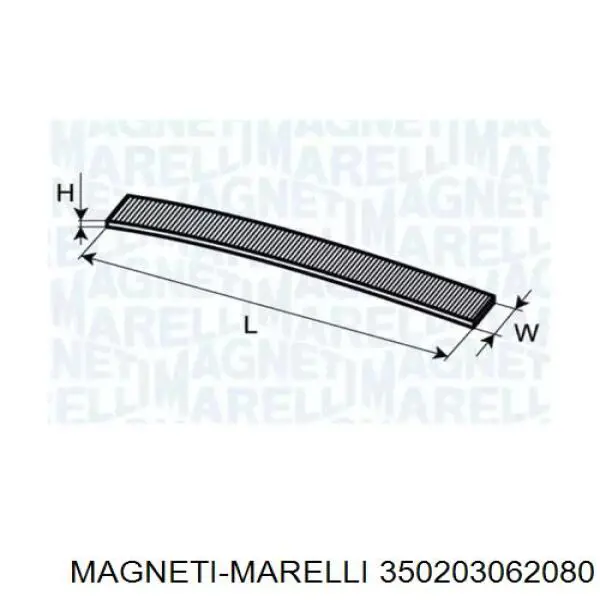 Фильтр салона 350203062080 Magneti Marelli