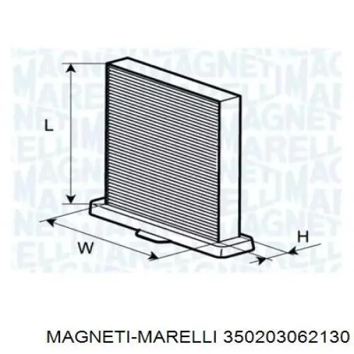 Фильтр салона 350203062130 Magneti Marelli