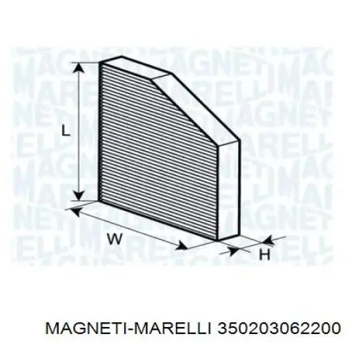 Фильтр салона 350203062200 Magneti Marelli