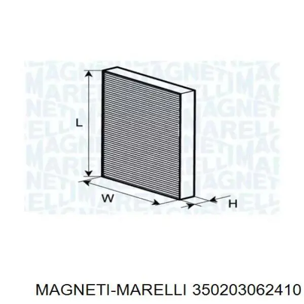 350203062410 Magneti Marelli фильтр салона