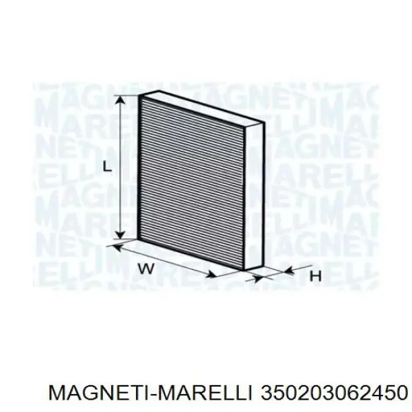 350203062450 Magneti Marelli фильтр салона