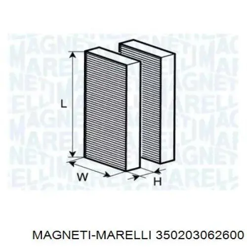 Фильтр салона 350203062600 Magneti Marelli