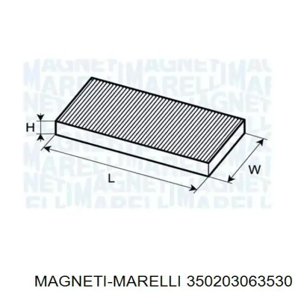 Фильтр салона 350203063530 Magneti Marelli