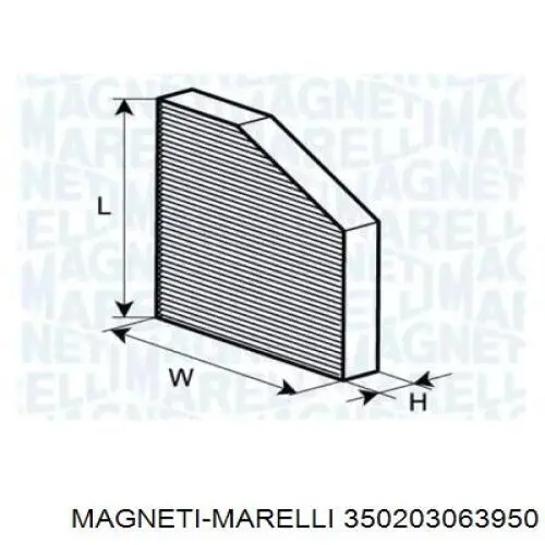350203063950 Magneti Marelli фильтр салона