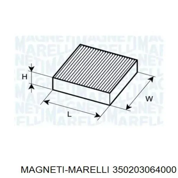 Фильтр салона 350203064000 Magneti Marelli