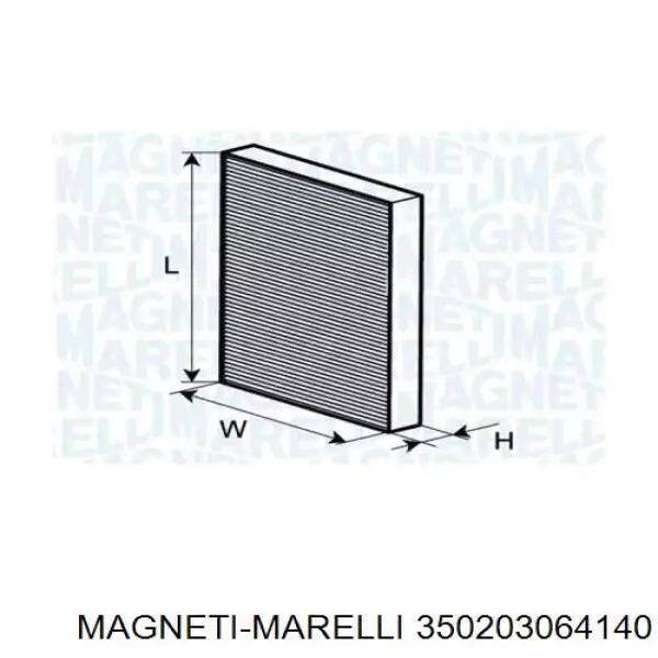 Фильтр салона 350203064140 Magneti Marelli