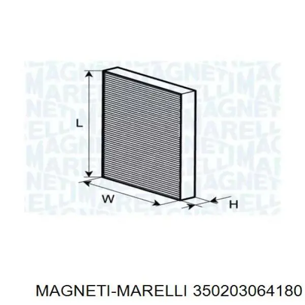 Фильтр салона 350203064180 Magneti Marelli