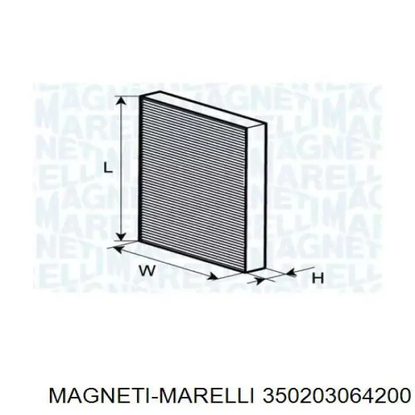 Фильтр салона 350203064200 Magneti Marelli