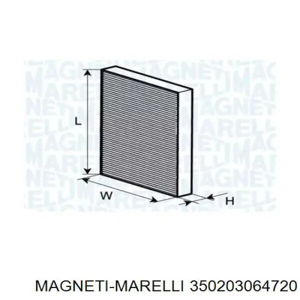 350203064720 Magneti Marelli фильтр салона