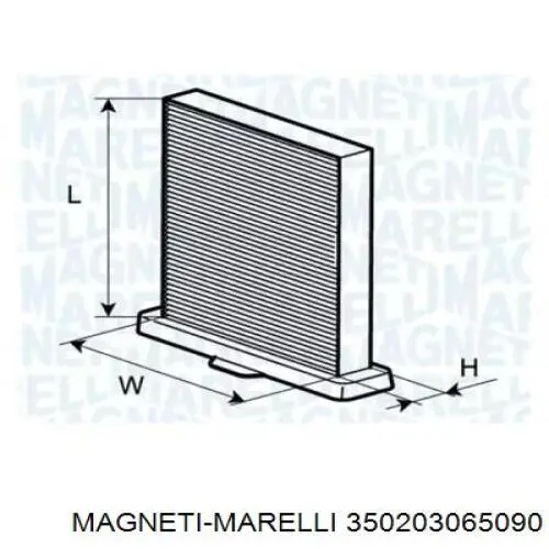 Фильтр салона 350203065090 Magneti Marelli