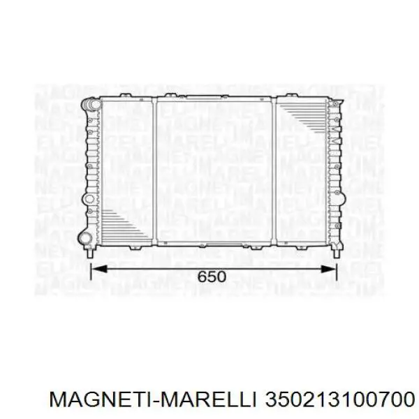 Радиатор 350213100700 Magneti Marelli