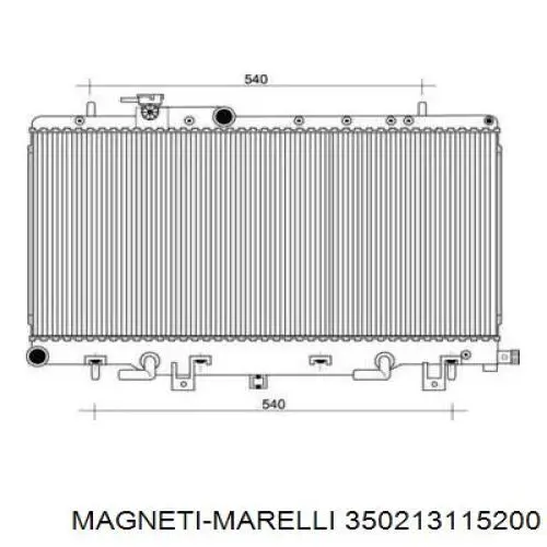 350213115200 Magneti Marelli радиатор