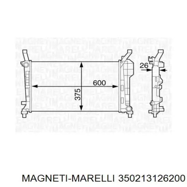 350213126200 Magneti Marelli радиатор