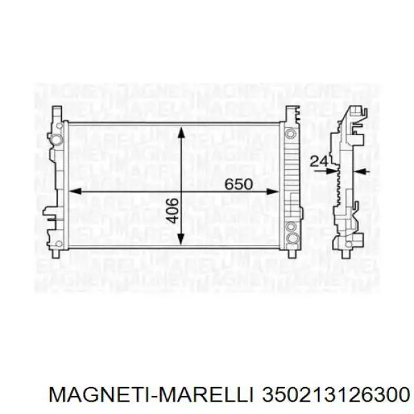 350213126300 Magneti Marelli радиатор