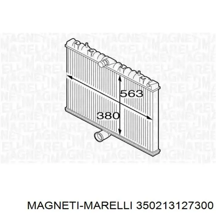 Радиатор 350213127300 Magneti Marelli