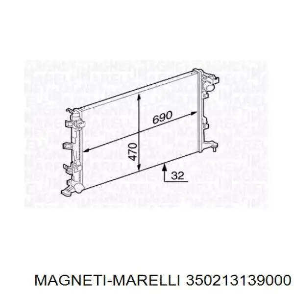 Купить 214100007R Renault (RVI) Радиатор водяной