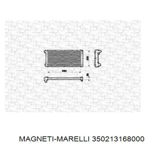 Радиатор 350213168000 Magneti Marelli