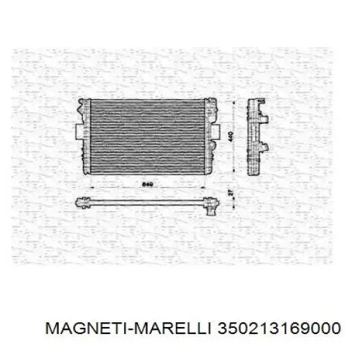 350213169000 Magneti Marelli радиатор