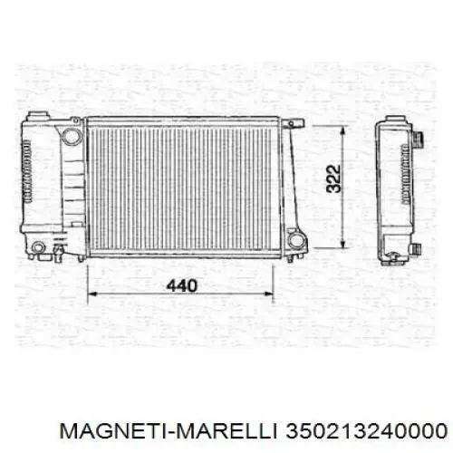 350213240000 Magneti Marelli радиатор