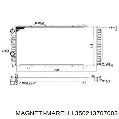 350213707003 Magneti Marelli радиатор
