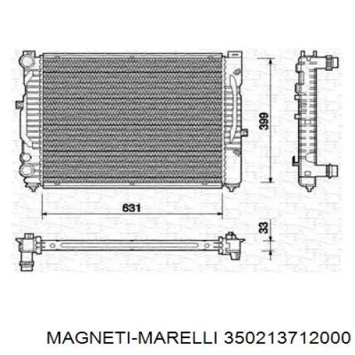 350213712000 Magneti Marelli радиатор