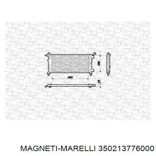 Радиатор охлаждения двигателя Magneti Marelli 350213776000 цена, от 33.89 USD