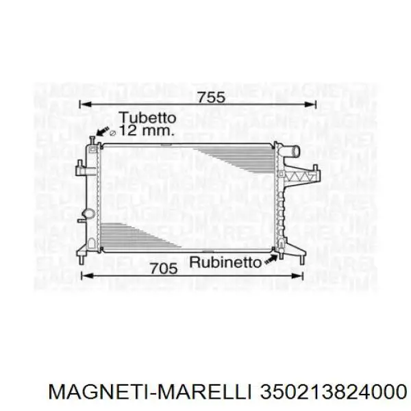 35-0213824000 Magneti Marelli радиатор