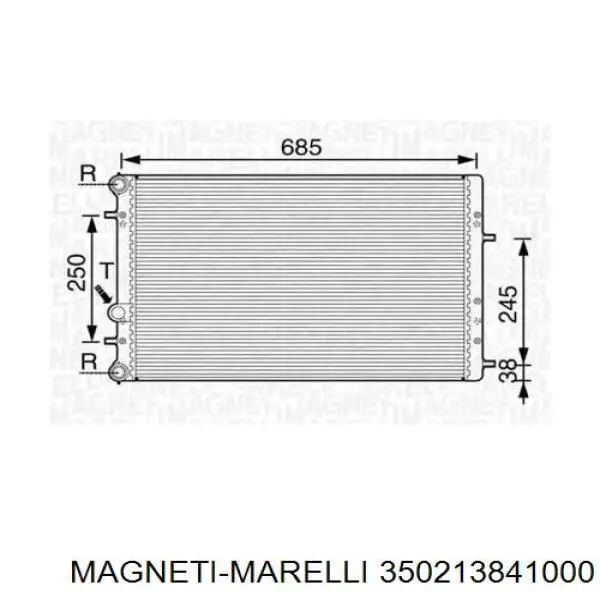 350213841000 Magneti Marelli радиатор