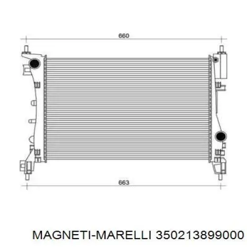 Радиатор 350213899000 Magneti Marelli