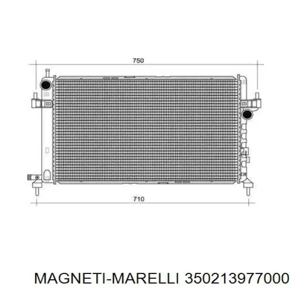 350213977000 Magneti Marelli радиатор