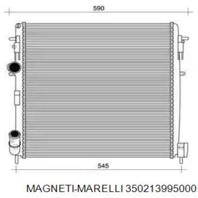 Радиатор 350213995000 Magneti Marelli