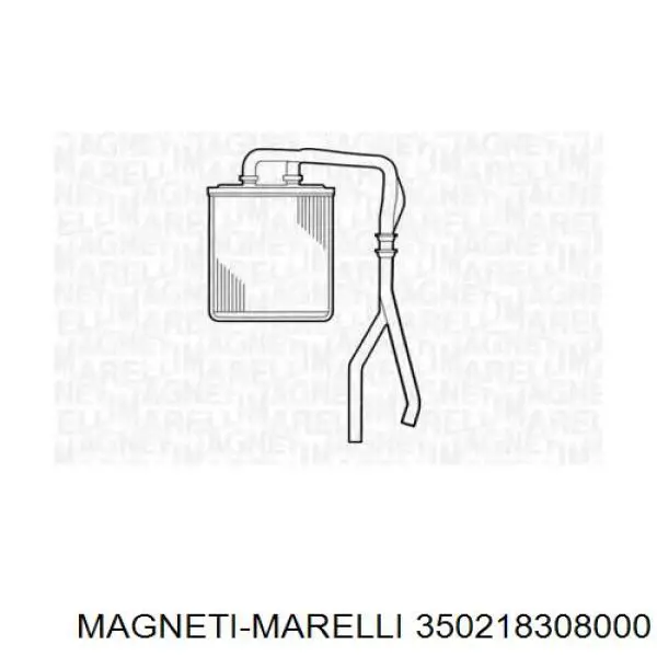 Радиатор печки 350218308000 Magneti Marelli