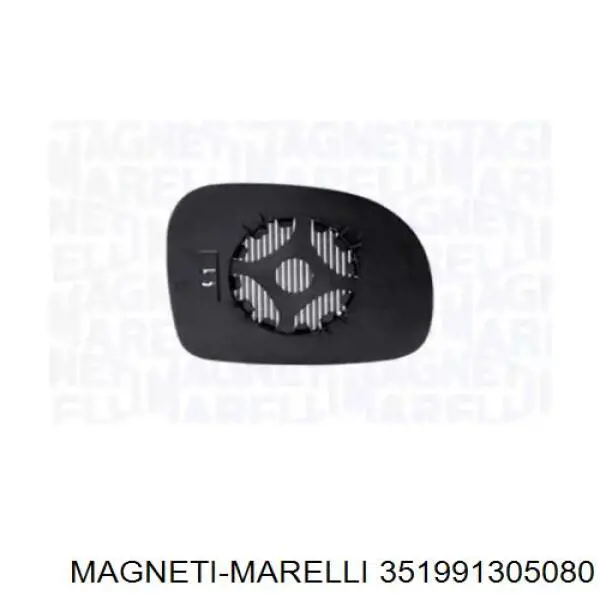 Зеркальный элемент зеркала заднего вида правого 351991305080 Magneti Marelli