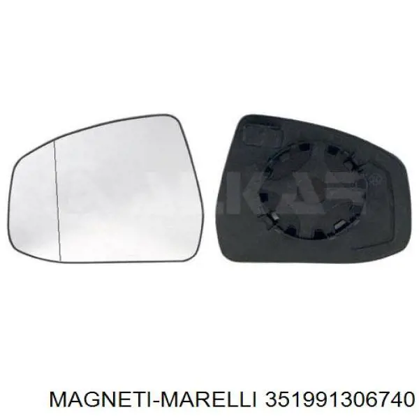 Стекло левого зеркала заднего вида 351991306740 Magneti Marelli