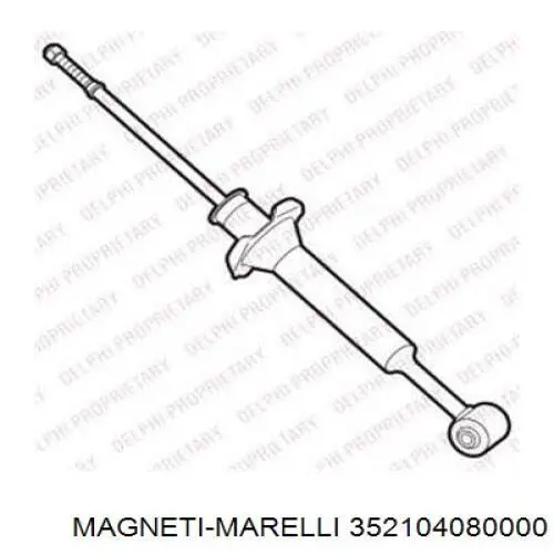 Купить 352104080000 Magneti Marelli Амортизатор задней подвески