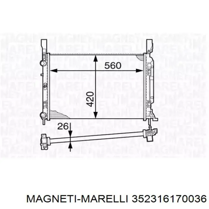 Помпа 352316170036 Magneti Marelli