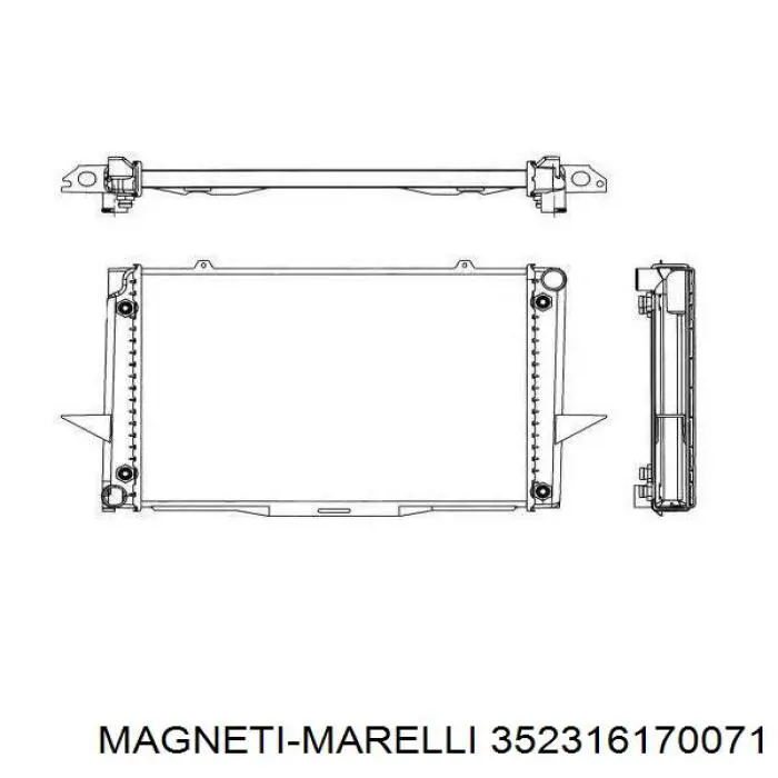 Водяной насос Magneti Marelli 352316170071
