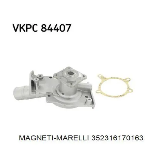 Помпа охлаждения Magneti Marelli 352316170163 цена, от 39.54 USD