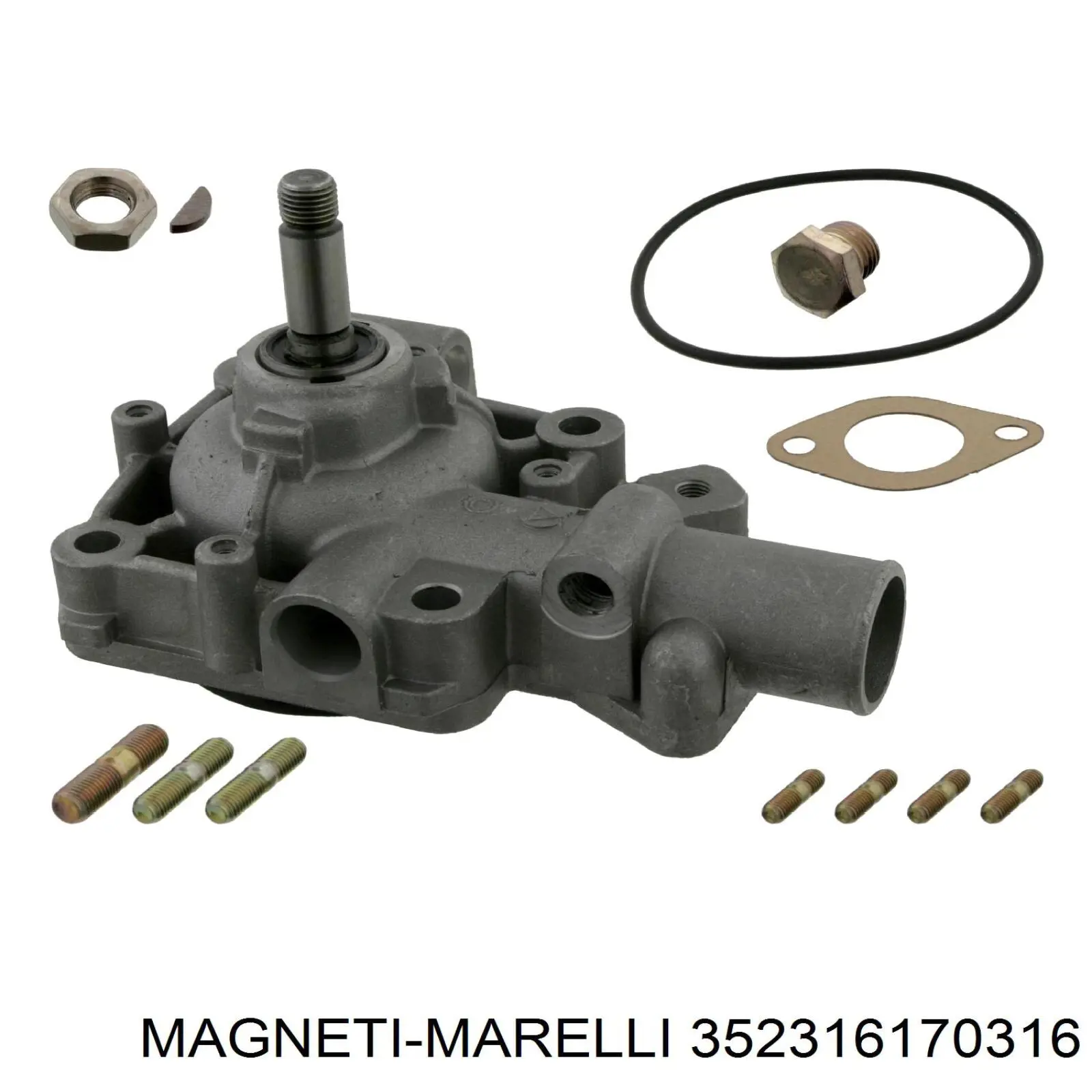 Помпа охлаждения Magneti Marelli 352316170316 цена, от 44.24 USD