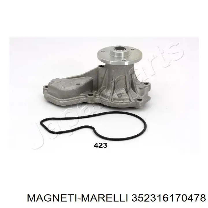 Помпа охлаждения Magneti Marelli 352316170478 цена, от 30.80 USD