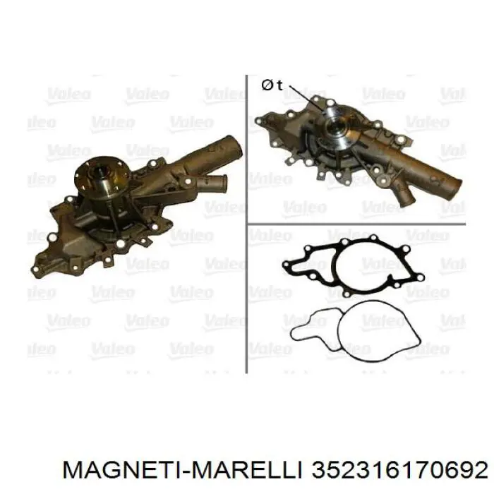 352316170692 Magneti Marelli Насос водяной