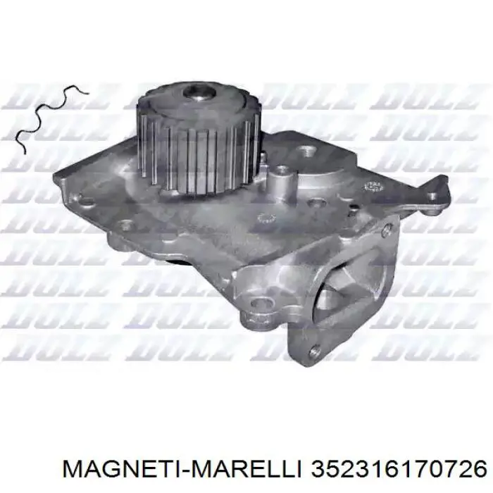 Помпа охлаждения Magneti Marelli 352316170726 цена, от 30.06 USD